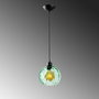 Opviq Benek - 20-14305 Lámpara de araña de metal verde ajustable